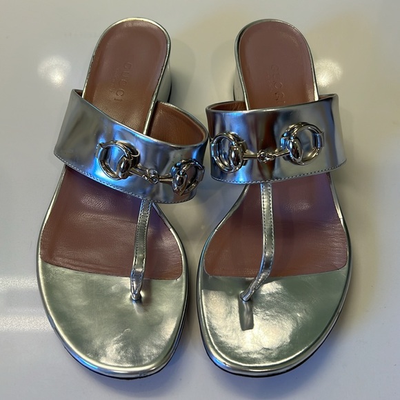 Gucci Horsebit Thong Sandal 36.5 - Picture 2 of 6